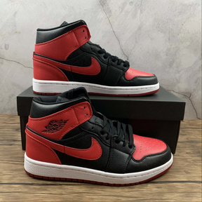 Air Jordan 1 Mid Black Red