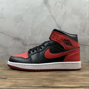 Air Jordan 1 Mid Black Red