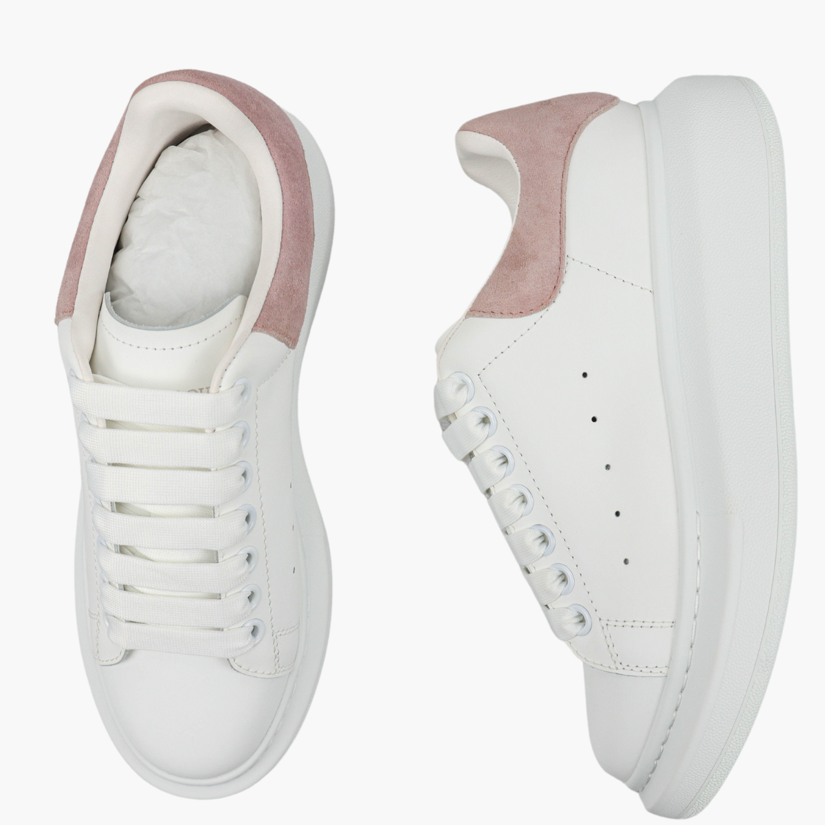 Alexander McQueen Oversized White Face Pink Tail