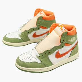 Air Jordan 1 High Green White Orange