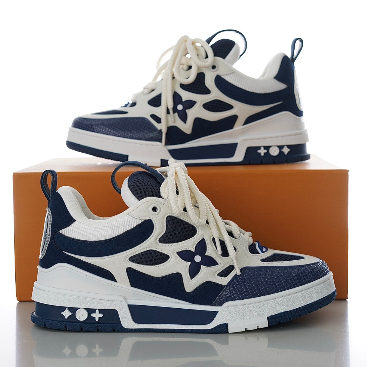 LV Skate Sneaker Blue White