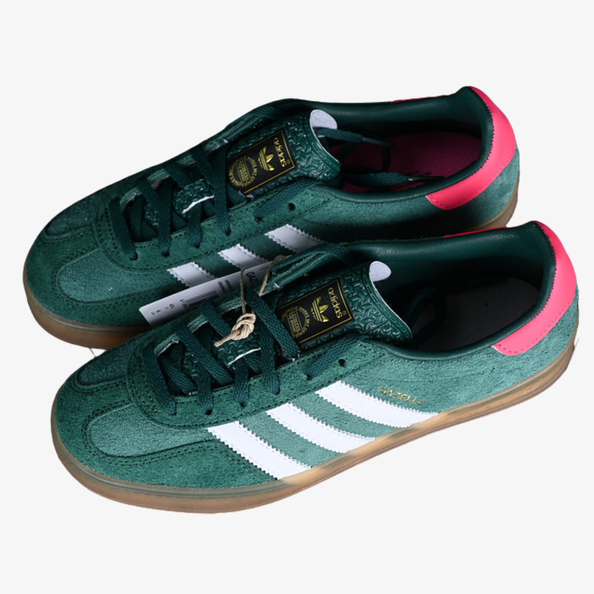 Gazelle Indoor Collegiate Green Lucid Pink