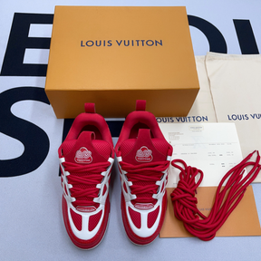 LV Skate Sneaker Red White