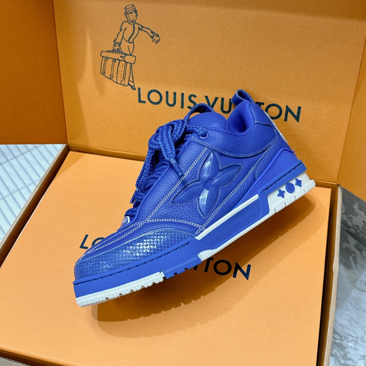 LV Skate Low Blue