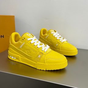 LV Yellow Embossed Trainer