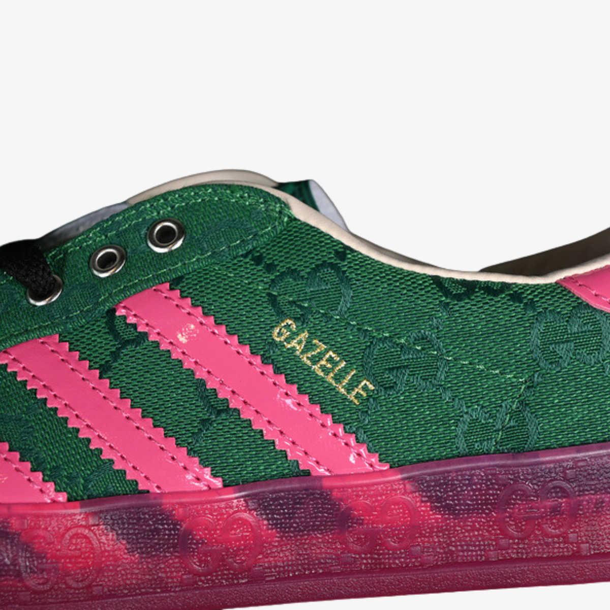 Gucci Gazelle Green Pink