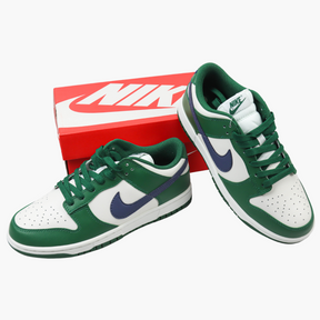 Dunk Low Branco Verde Azul