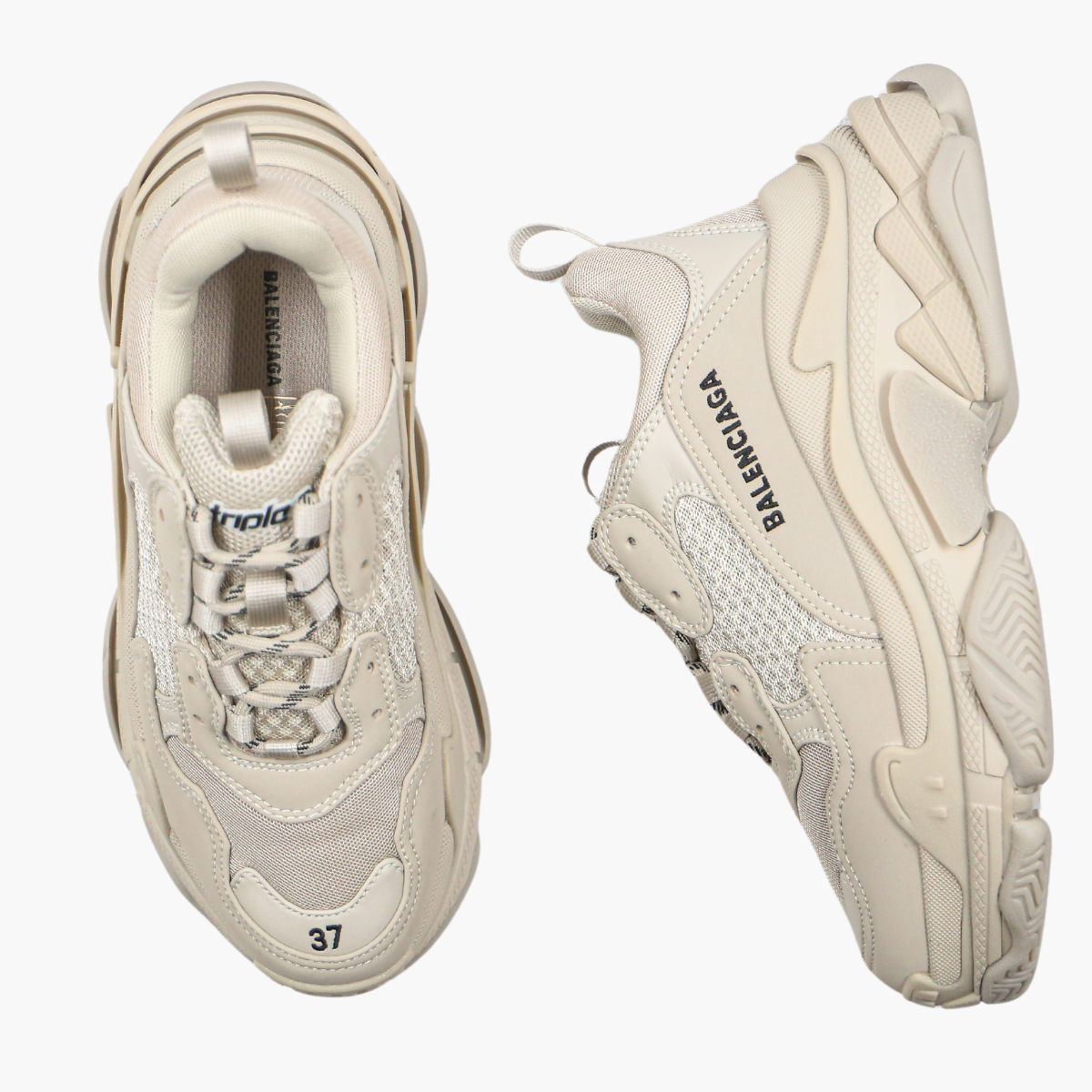 Balenciaga Triple S Light Gray Khaki