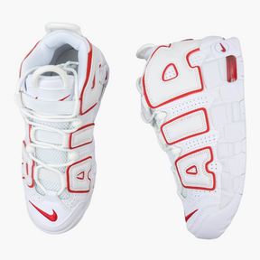 Air More UpTempo White Varsity Red