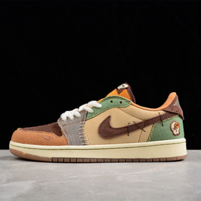 Air Jordan 1 Low Voodoo Flax and Oil Green