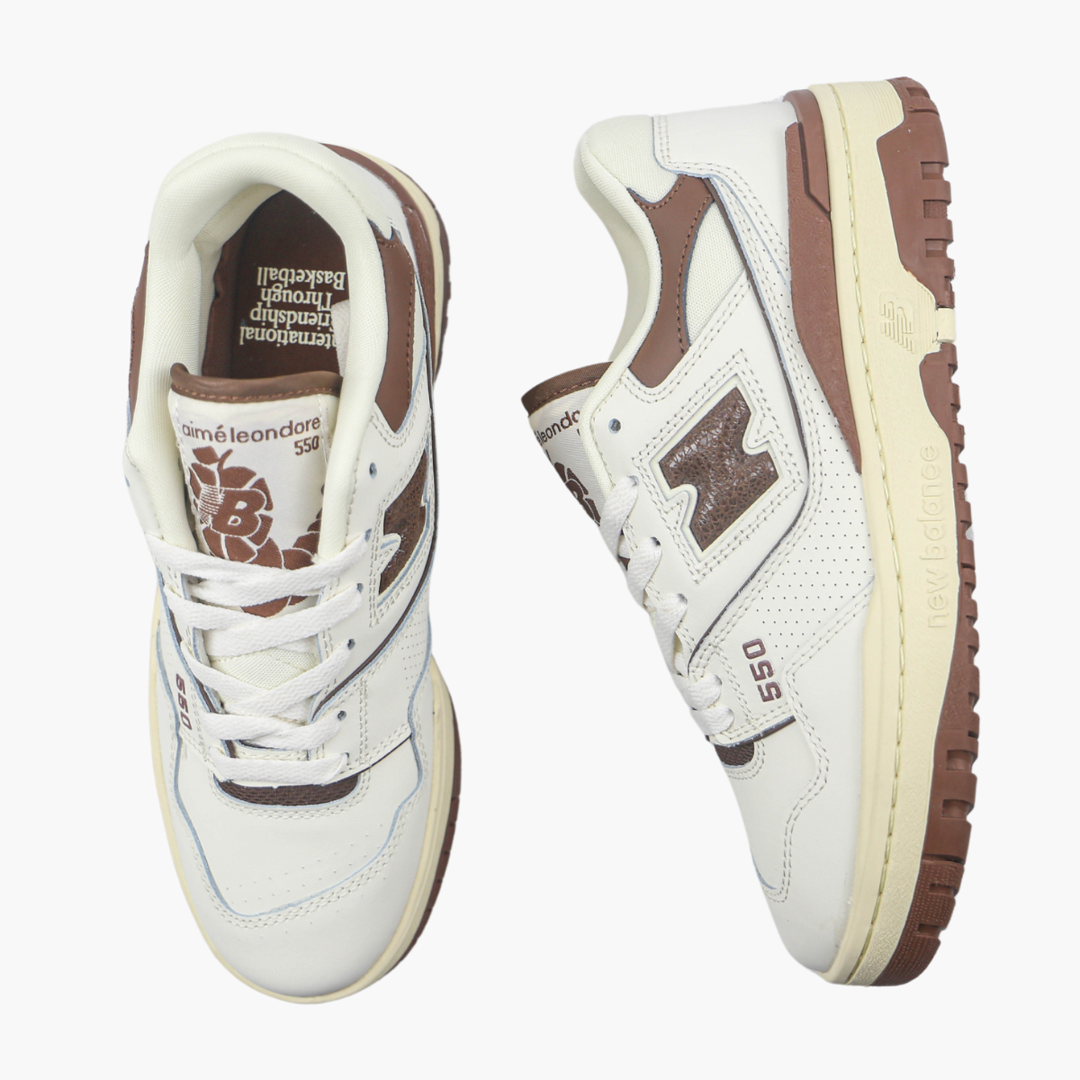 NB 550 White Brown