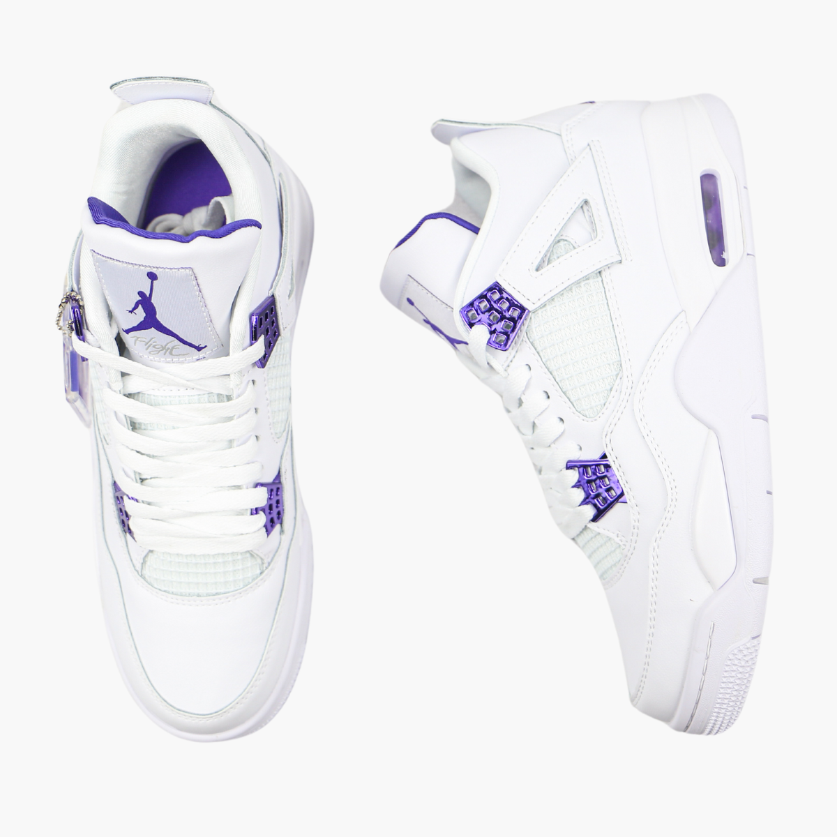 Air Jordan 4 White Purple