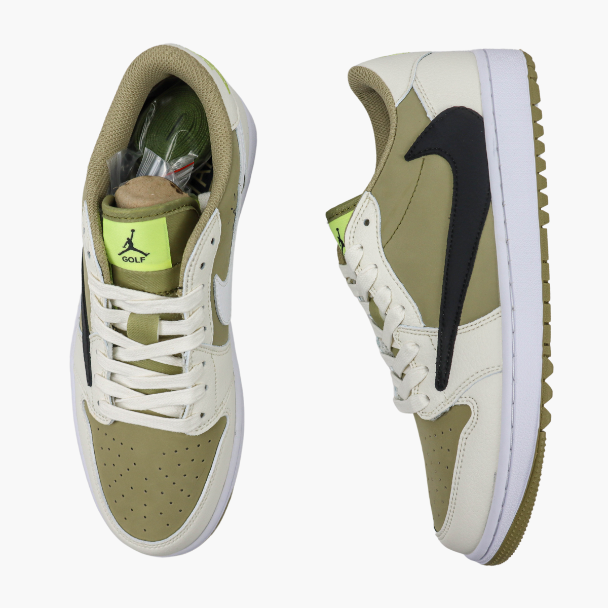 Travis Scott x Air Jordan 1 Low Golf Neutral Olive