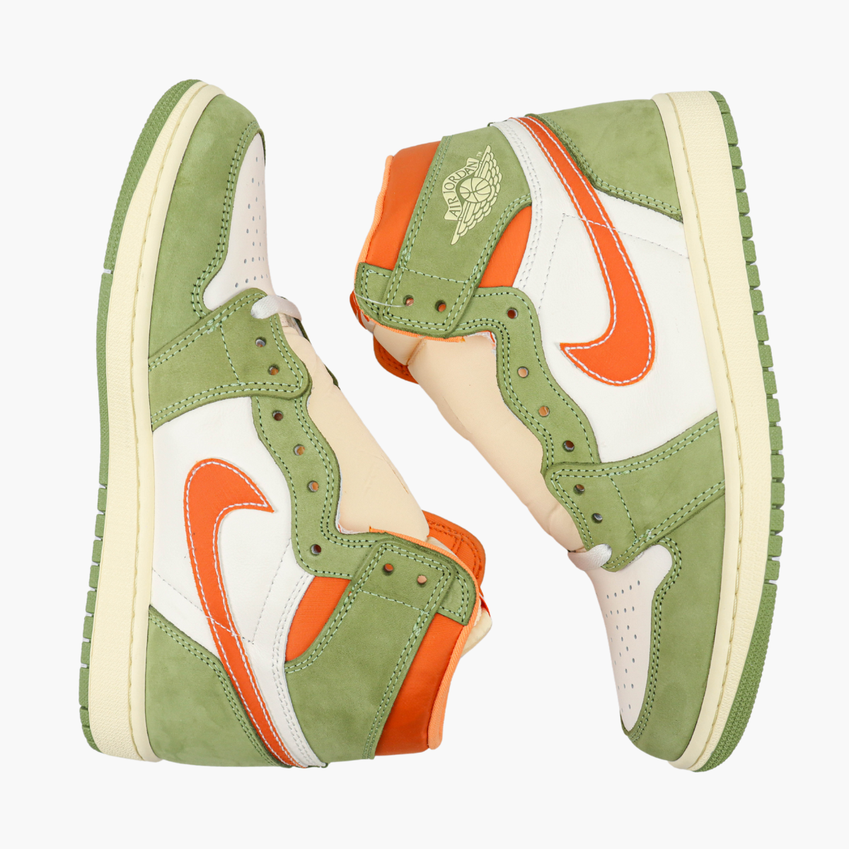 Air Jordan 1 High Green White Orange