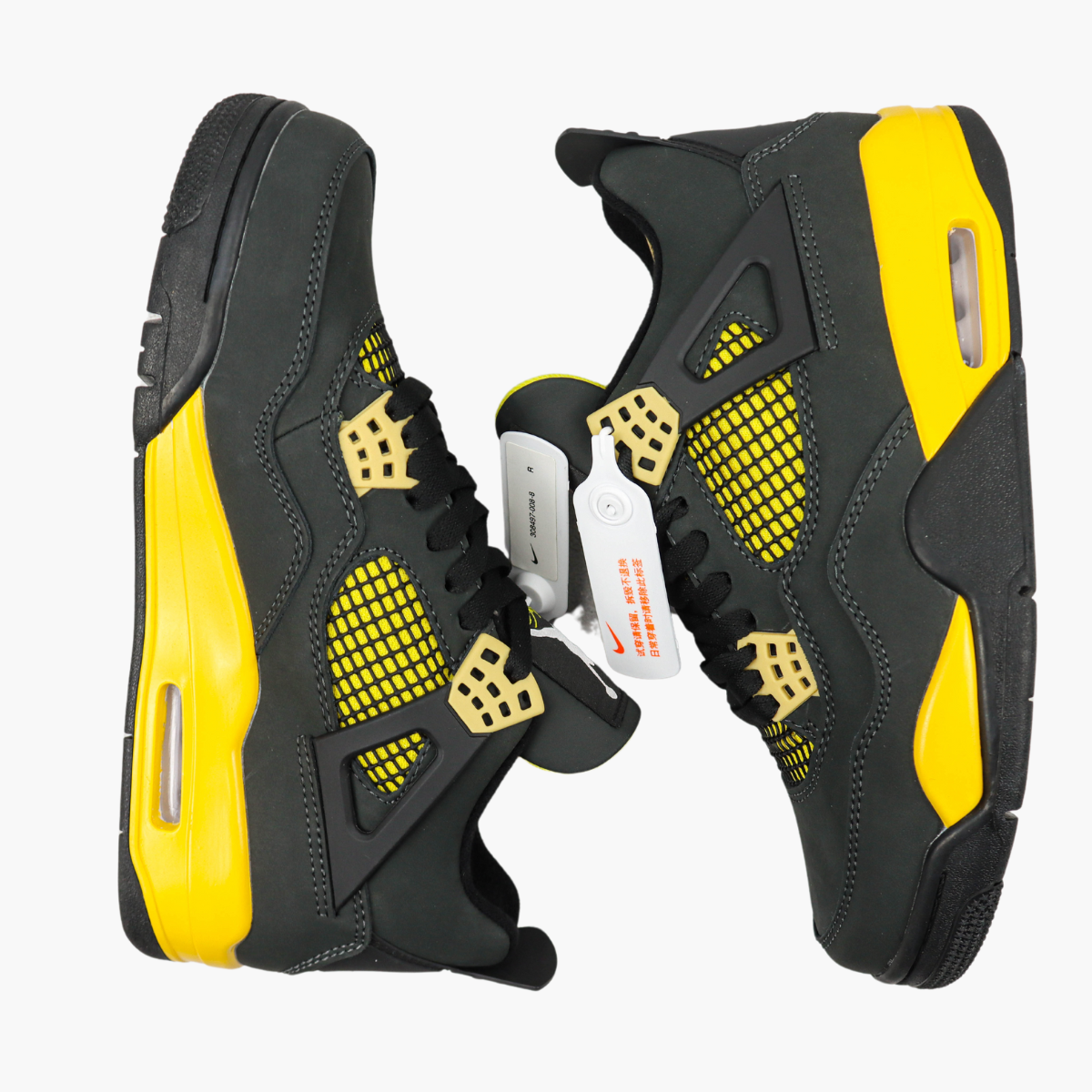 Air Jordan 4 Thunder Black Yellow