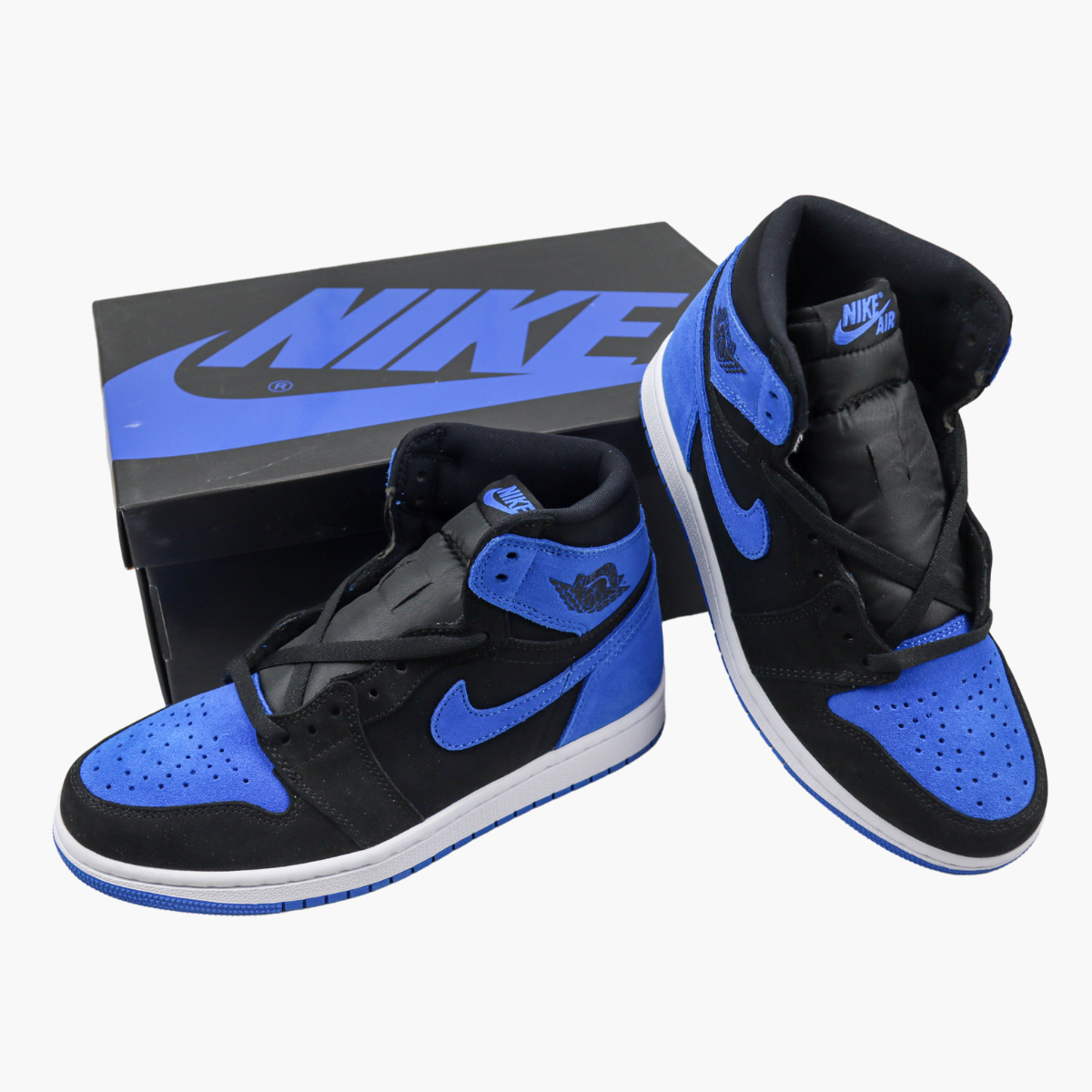 Air Jordan 1 High Blue Black Suede