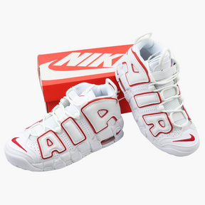 Air More UpTempo White Varsity Red