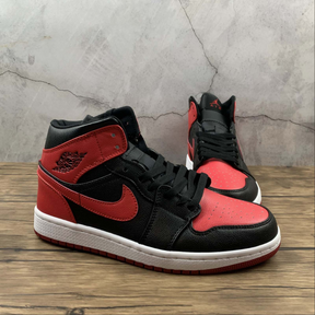 Air Jordan 1 Mid Black Red