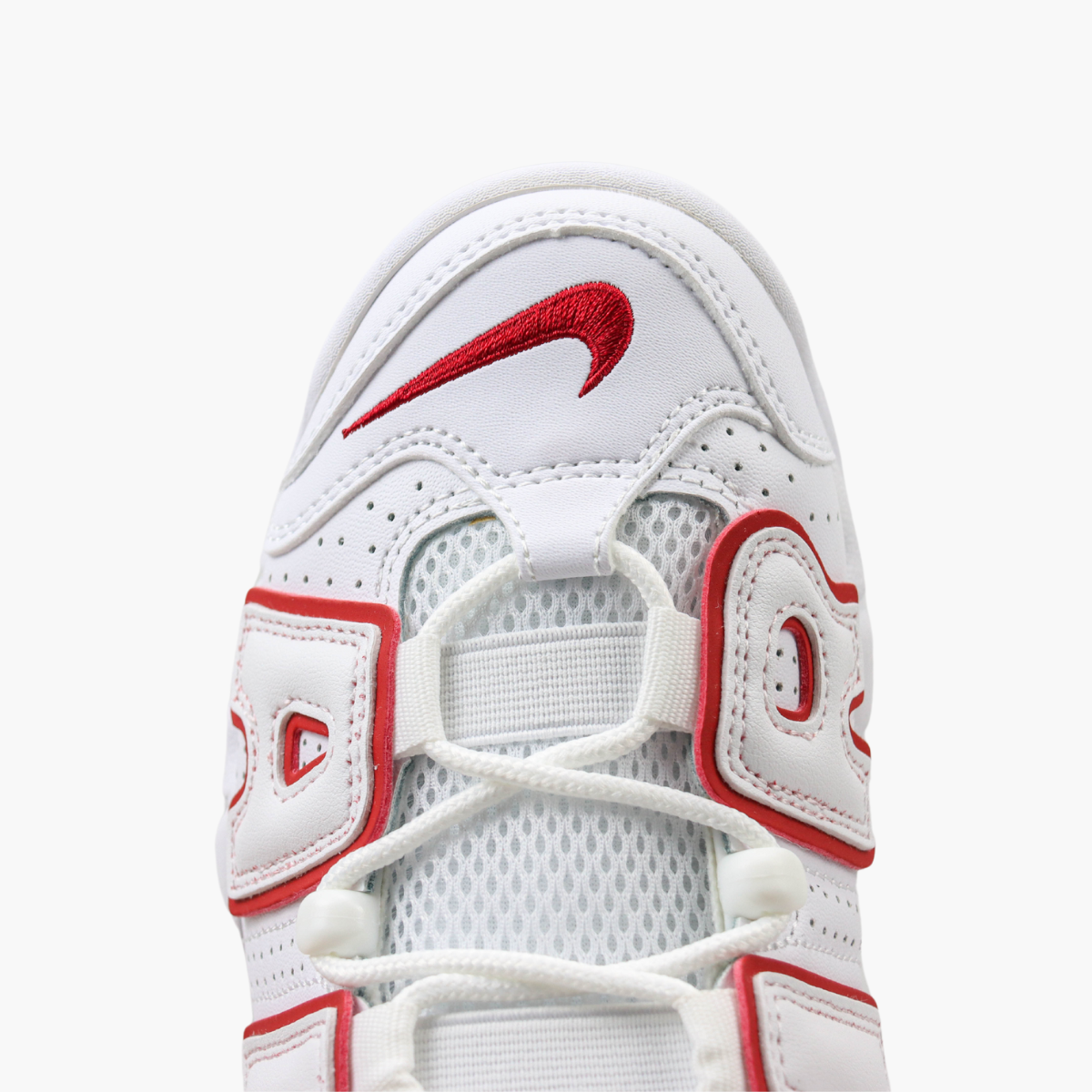 Air More UpTempo White Varsity Red