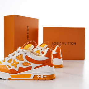 LV Skate Sneaker Orange White