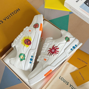 LV x Yayoi Kusama Trainer White Print