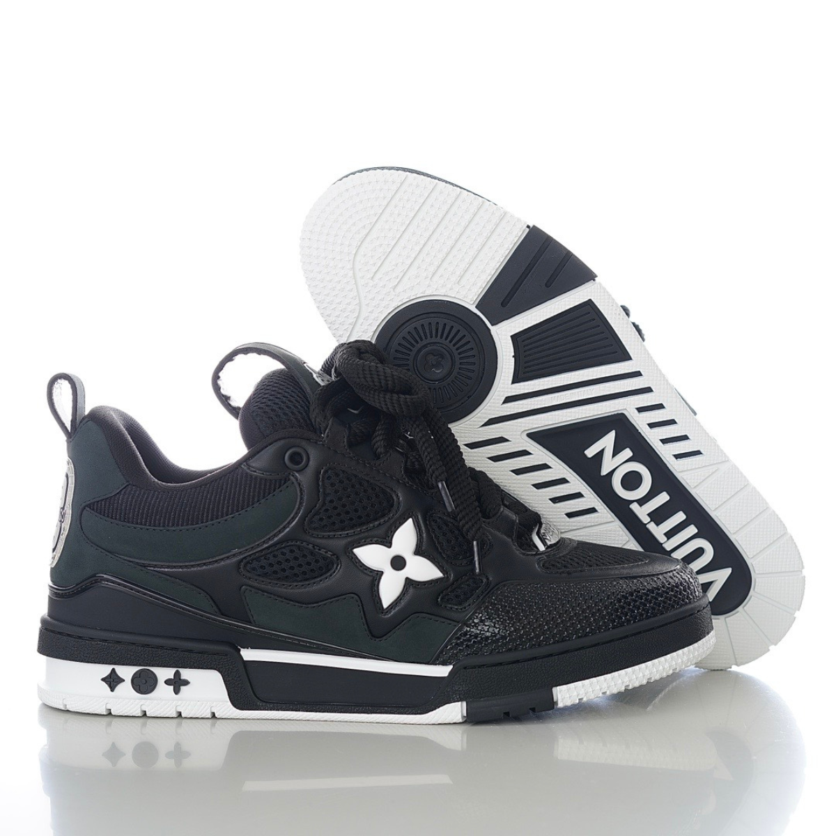 LV Skate Sneaker Black White