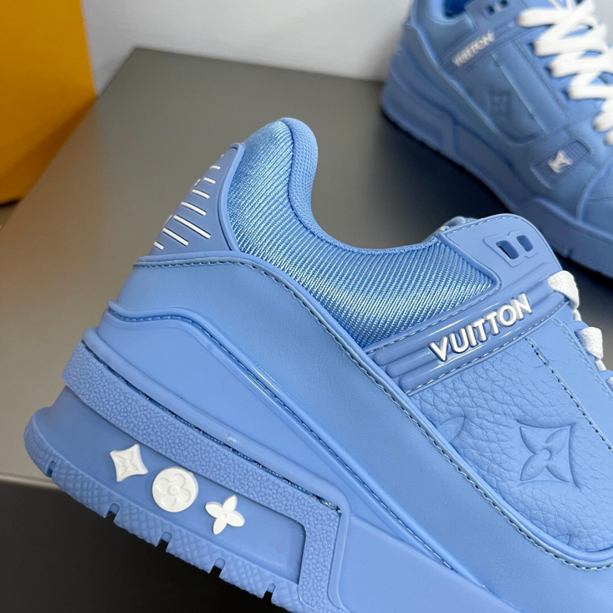 LV Blue Embossed Trainer