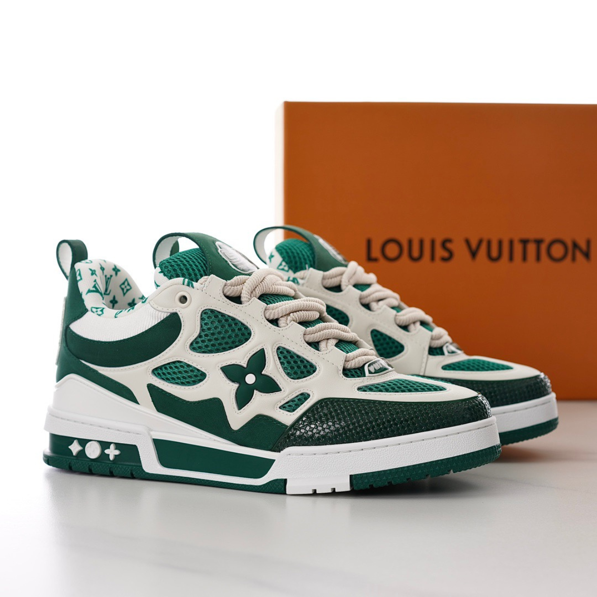 LV Skate Sneaker Green White