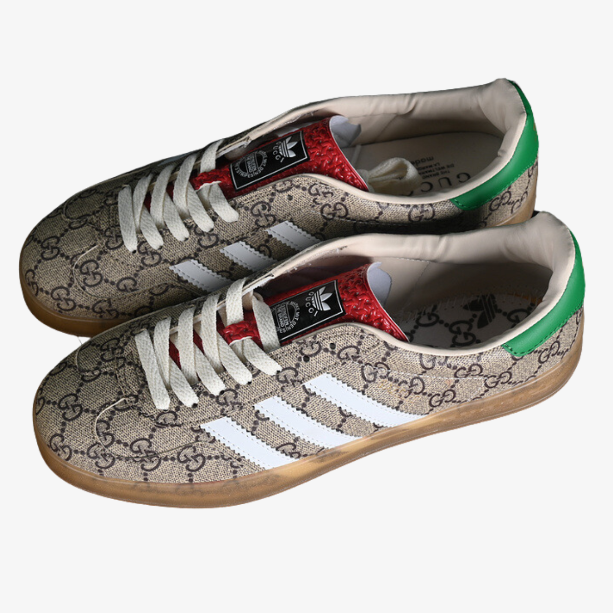 Gucci Gazelle Brown White Green