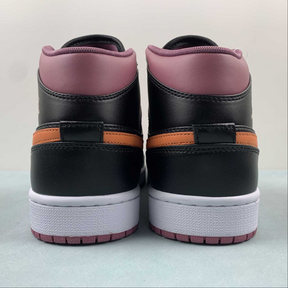 Air Jordan 1 Mid Pourple Black Orange