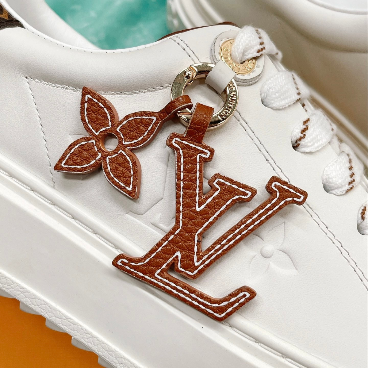 LV Time Out Sneaker White Browm