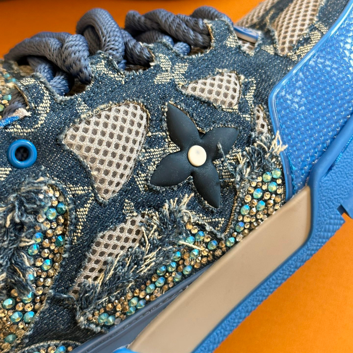 LV Skate Blue Swarovski Monogram