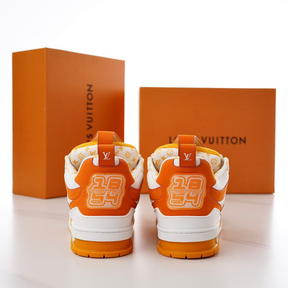 LV Skate Sneaker Orange White