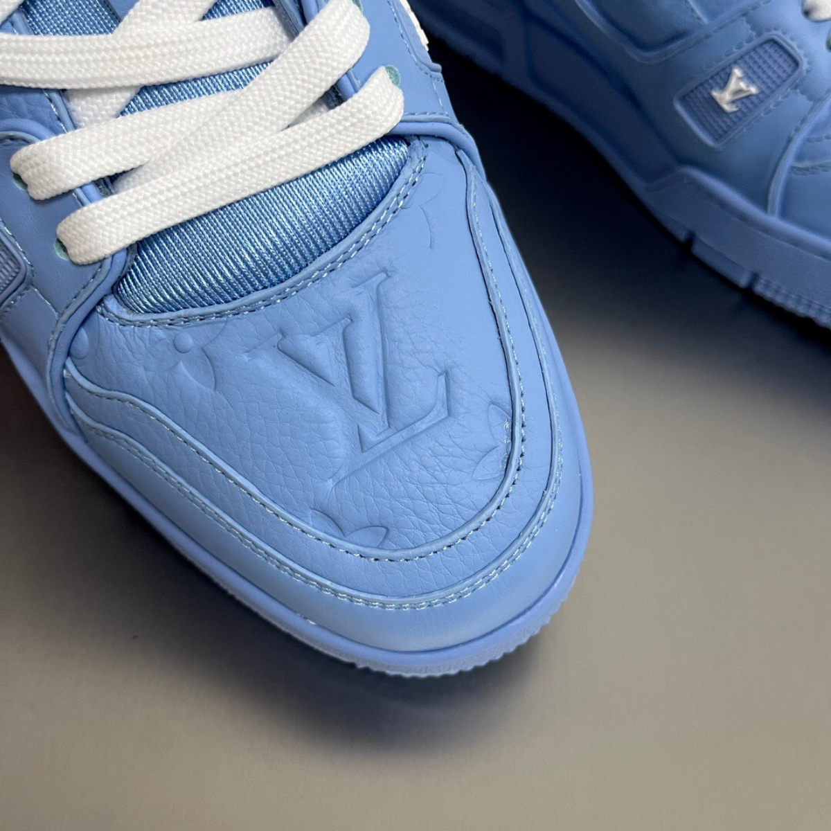 LV Blue Embossed Trainer