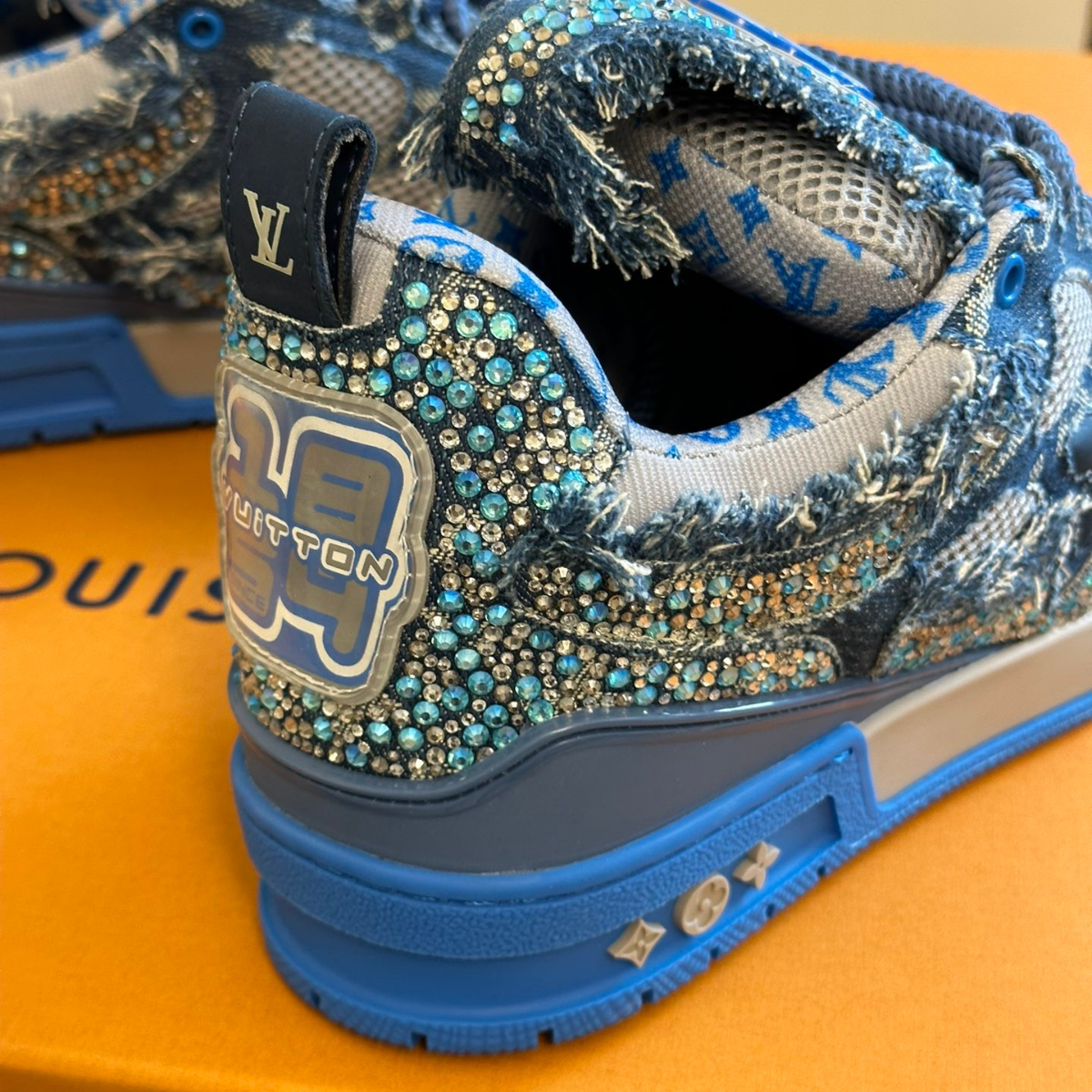 LV Skate Blue Swarovski Monogram