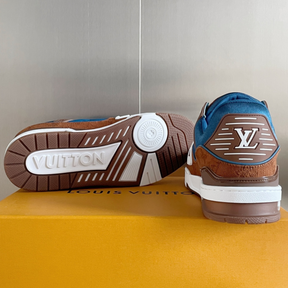 LV Trainer Blue Brown White